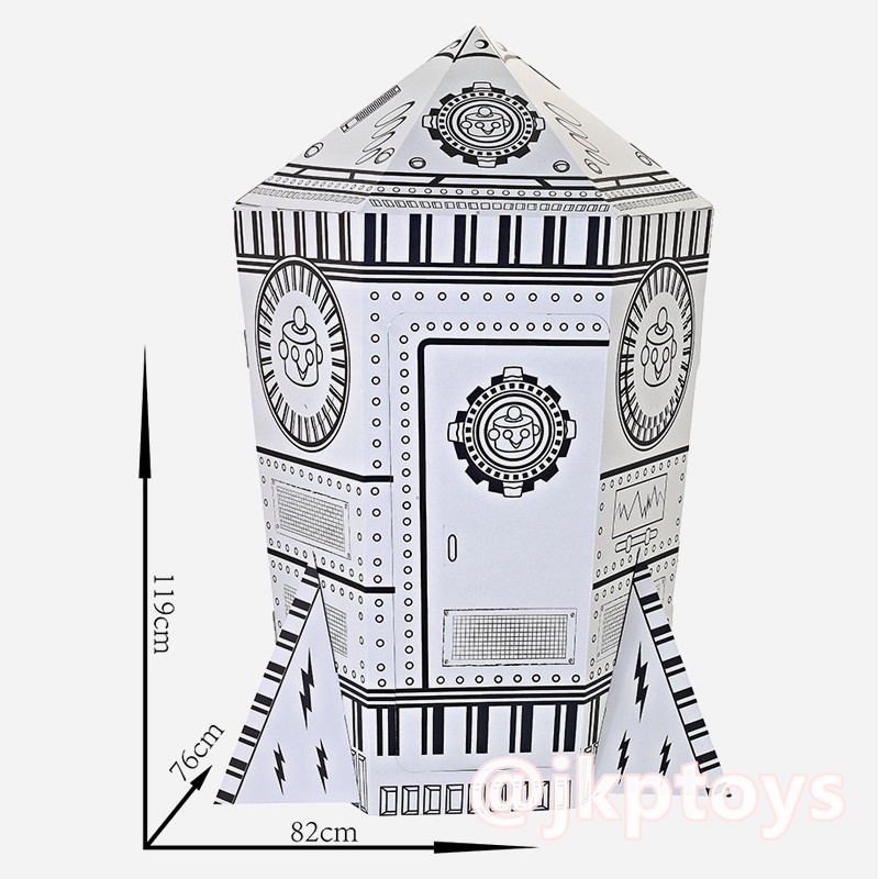 DIY.บ้านกระดาษระบายสี