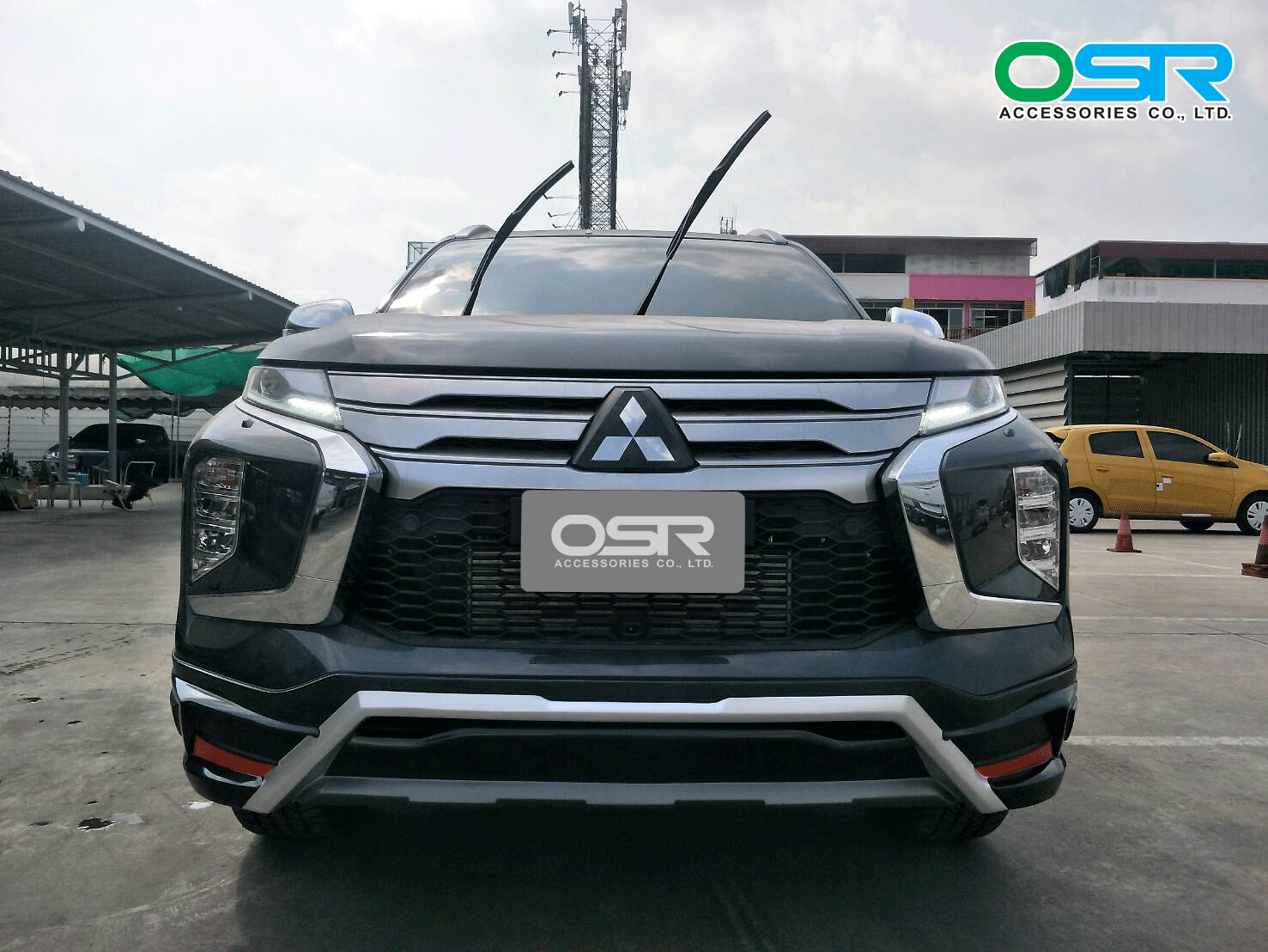 ชุดแต่งรถ-สเกิร์ต-อุปกรณ์แต่งรถ New Mitsubishi Pajero Sport 2020 ทรง AT By OSR