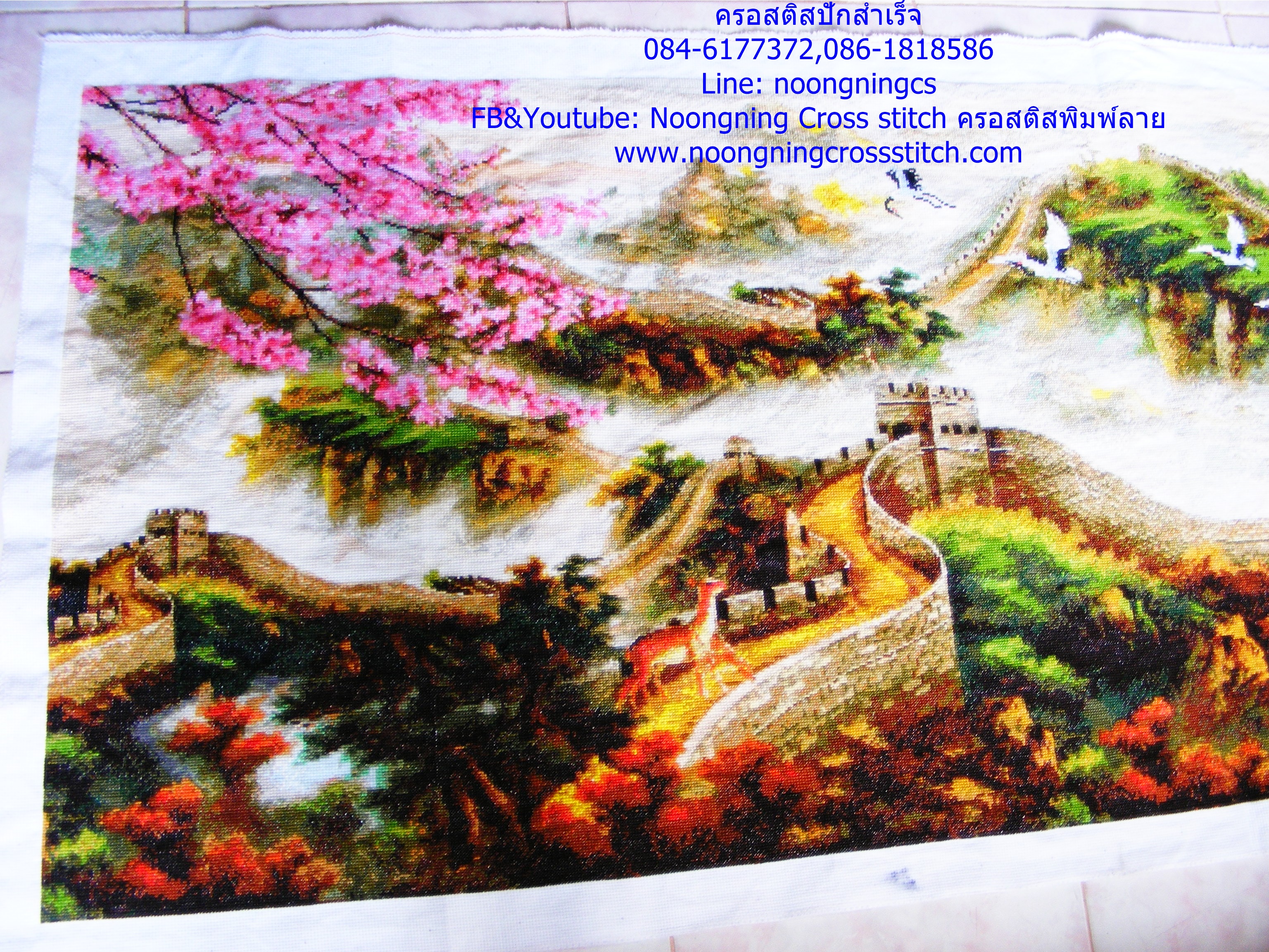 ปลาคราฟ ชุดปักครอสติส พิมพ์ลาย ครอสติสจีน งานฝีมือทำที่บ้าน DIY