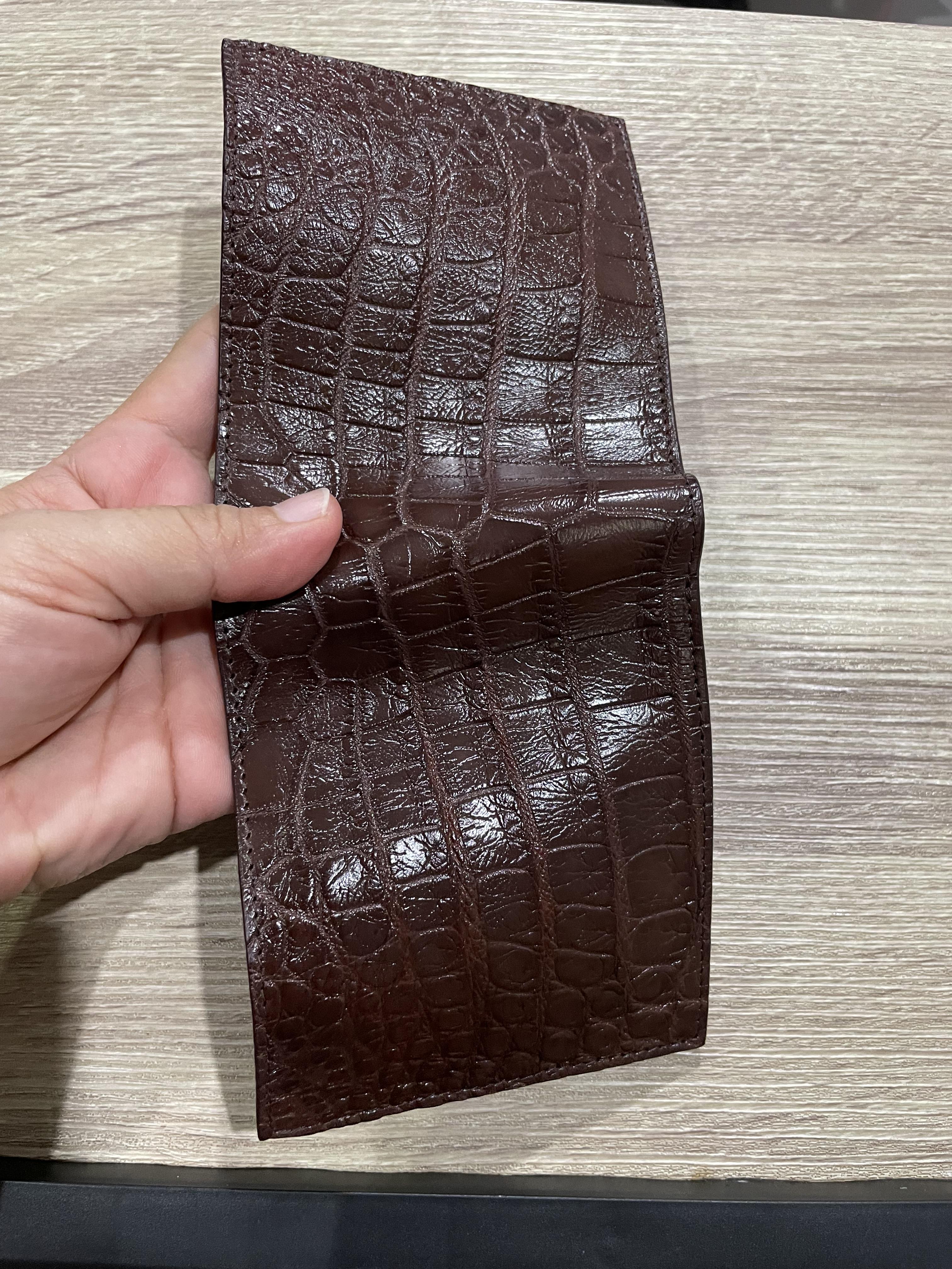 กระเป๋าหนังจระเข้แท้ หนังท้อง