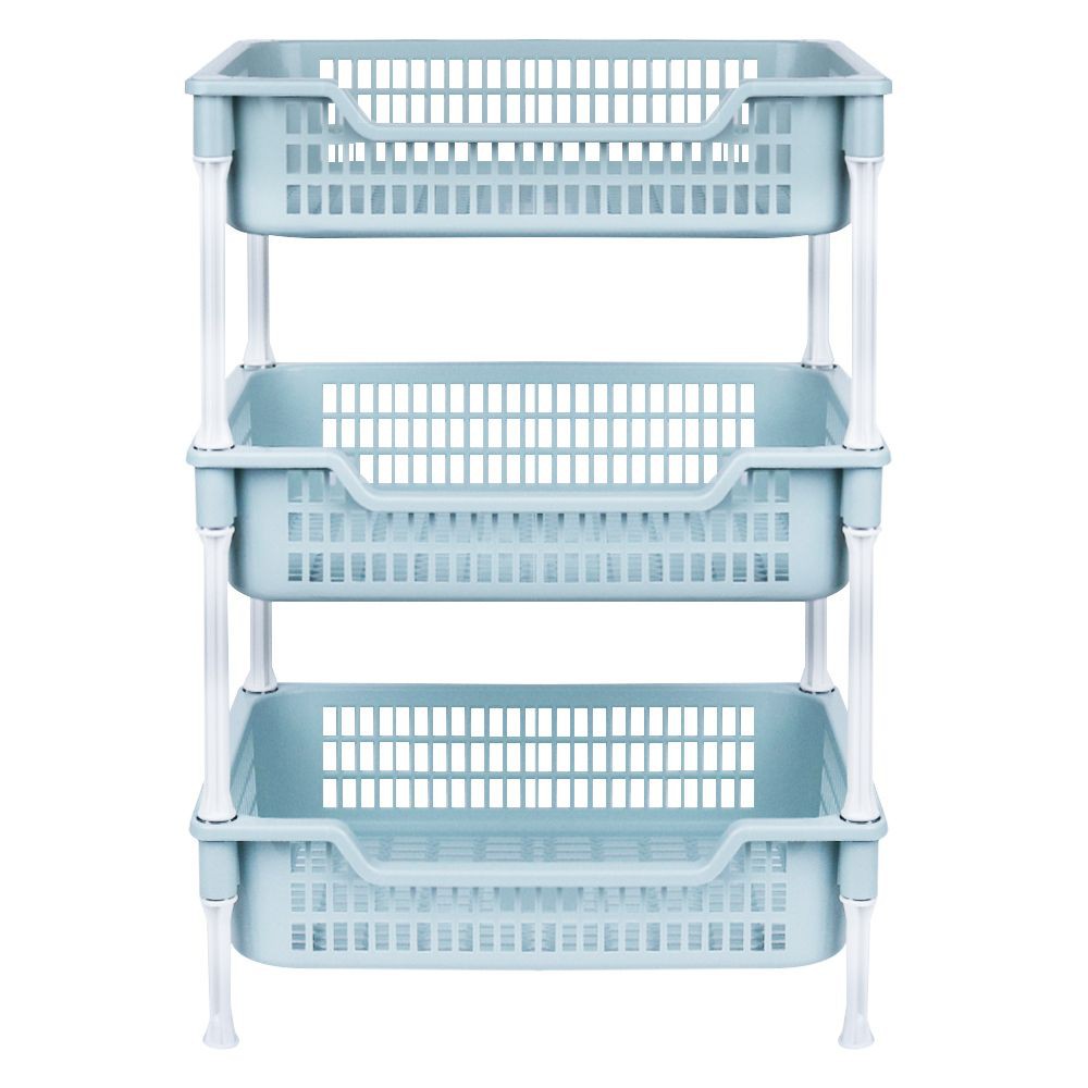 ชั้นวางของพลาสติก 3 ชั้น API ECO FRIENDLY สีเขียว KITCHEN RACK PLASTIC 3TIERS API ECO FRIENDLY GREEN