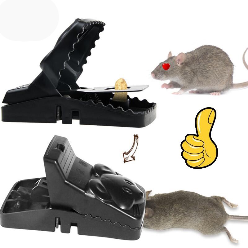 อุปกรณ์ดักหนู ที่ดักหนู ที่ดักหนูในบ้าน กับดักหนู ที่จับหนู แบบสปริง ที่ดักหนูอัตโนมัติ ไม่ต้องใช้สารเคมี สีดำ -591