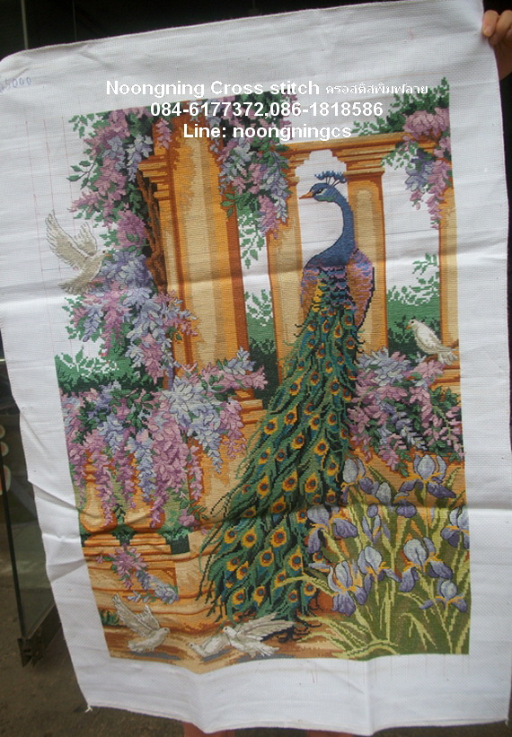 ตัวอักษรจีน ชุดปักครอสติช พิมพ์ลาย ครอสติสจีน งานฝีมือ DIY