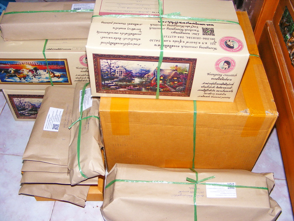 อินทรีย์ ชุดปักครอสติช พิมพ์ลาย ครอสติสจีน งานฝีมือ DIY