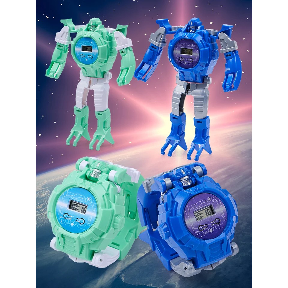 !!สินค้าขายดี!! นาฬิกาข้อมือหุ่นยนต์สำหรับเด็ก Robot Watch For Kids