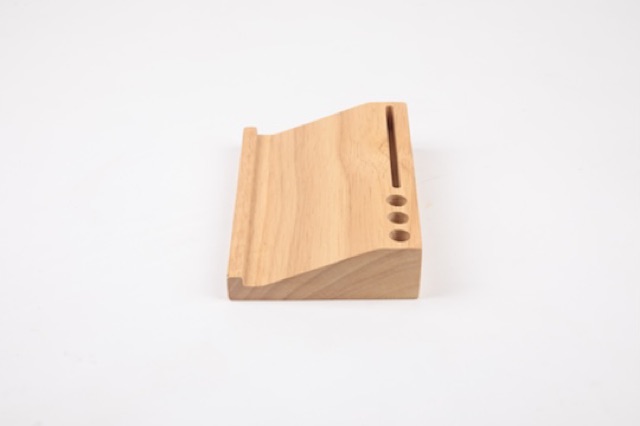 The Wood's Tale ที่วางโทรศัพท์ ที่จัดระเบียบโต๊ะ DESK PHONE HOLDER จากไม้ธรรมชาติ ที่วางมือถือ ที่ตั่งมือถือ