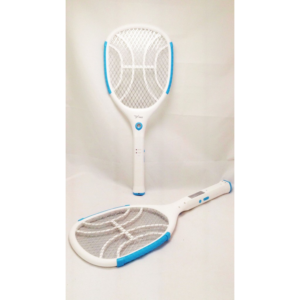 ไม้ตียุง ชาร์จไฟบ้าน พร้อมไฟฉาย LED 1 ดวง YG-5620 สีฟ้า