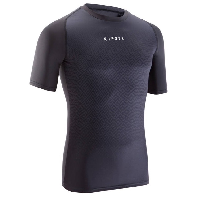✅Kipsta เสื้อรองในแขนสั้นระบายอากาศได้ดี สำหรับผู้ใหญ่ เสื้อรัดกล้วมเนื้อแขนสั้น
