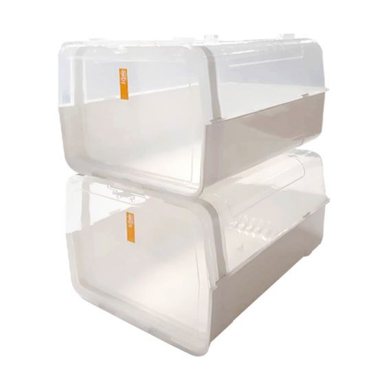 KASSA HOME กล่องรองเท้าผู้ชาย รุ่น PN3118x3 ขนาด 21.8 x 31.5 x 25 ซม. (แพ็ค 3 ใบ) สีขาว