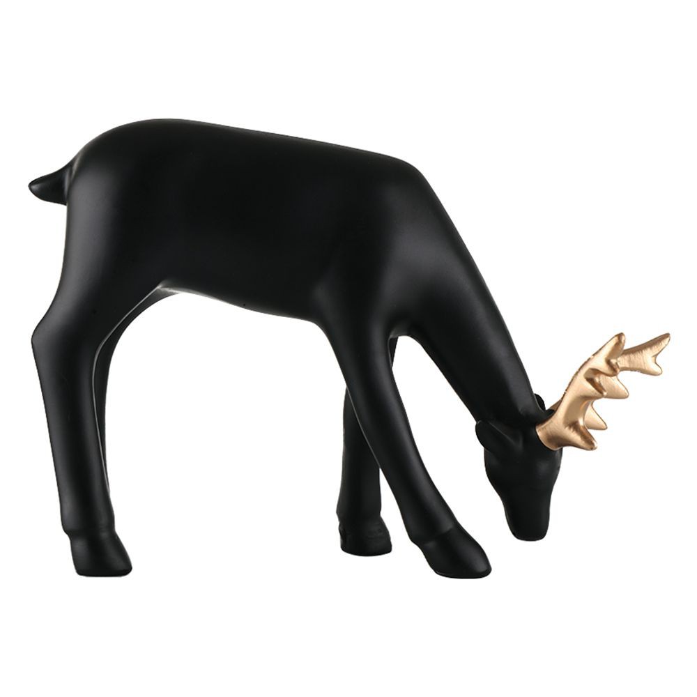 ของตกแต่ง HOME LIVING STYLE กวางก้ม 21X14.5 ซม. สีดำ อุปกรณ์ตกแต่งบ้านอื่นๆ