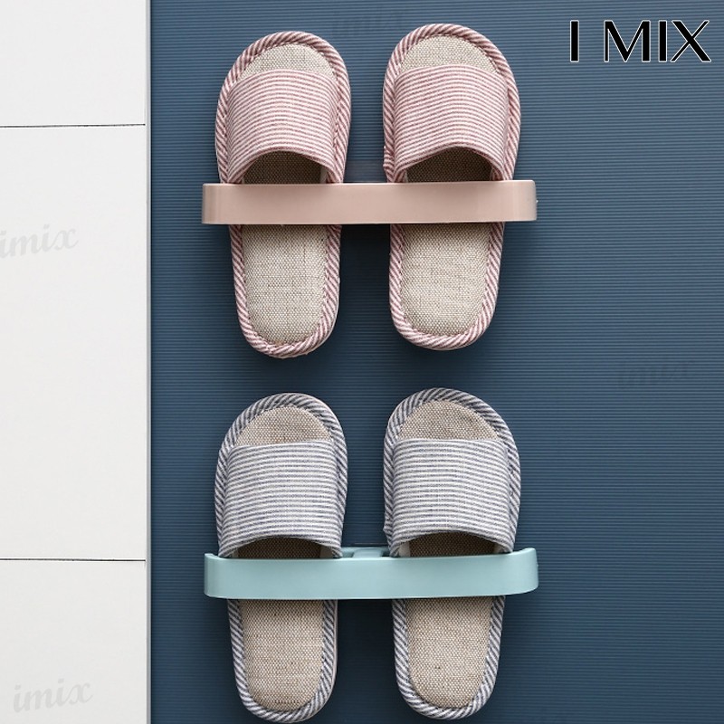I MIX ที่หนีบรองเท้า I024 ที่วางรองเท้า ชั้นเก็บรองเท้า แขวนรองเท้า หน้าห้องน้ำ แขวนผ้าเช็ดตัว