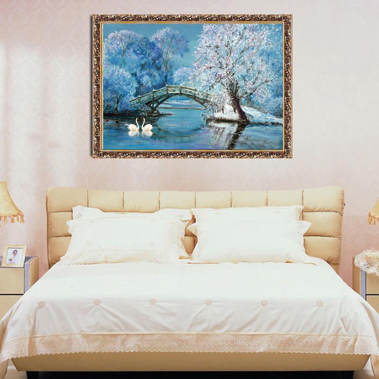 ชาวบ้านคนจีน ครอสติสคริสตัล Diamond painting โมเสก ภาพติดเพชร งานฝีมือ DIY