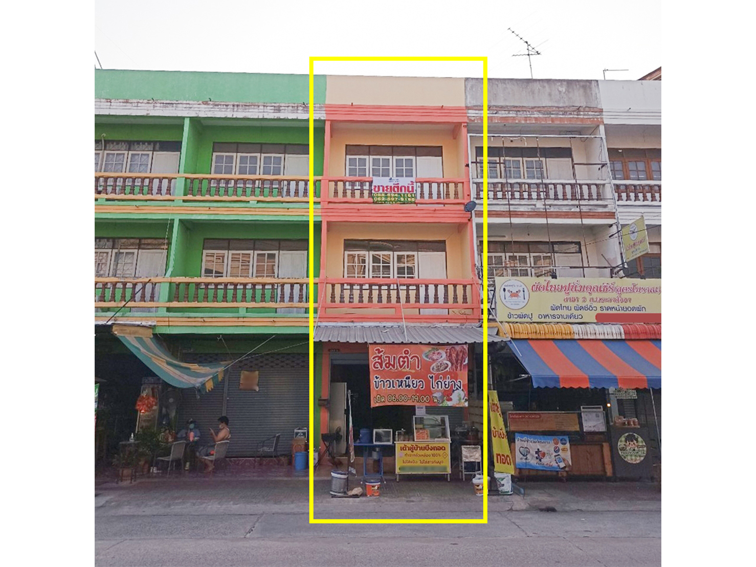 75023-ขายอาคารพาณิชย์ ถนนพระยาสัจจา เสม็ด ชลบุรี