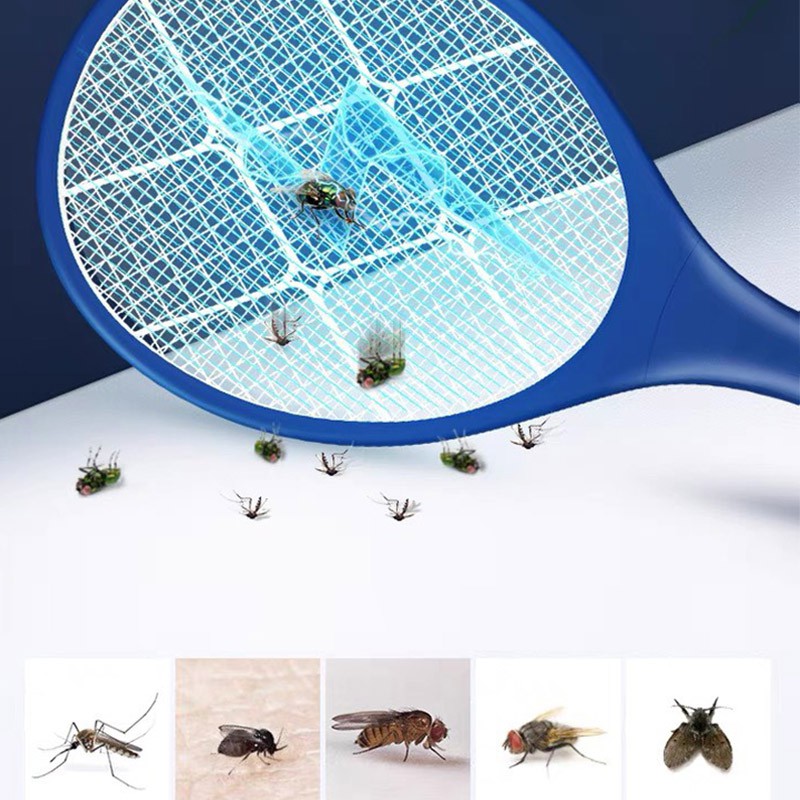 ไม้ตียุงไฟฟ้า ไม้ช็อตยุงพร้อมไฟฉายLED ที่ดักยุงและแมลง ถอดด้ามใช้เป็นไฟฉายได้ ไฟฟ้า คุณภาพสูง ชาร์จไฟบ้าน