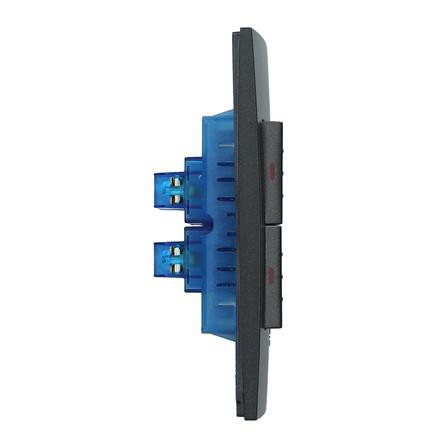 ชุดสวิตช์ 1 ทาง 2 ช่อง 5TA9 855-2PB04 สีดำ SIEMENS ทนต่อการใช้งาน