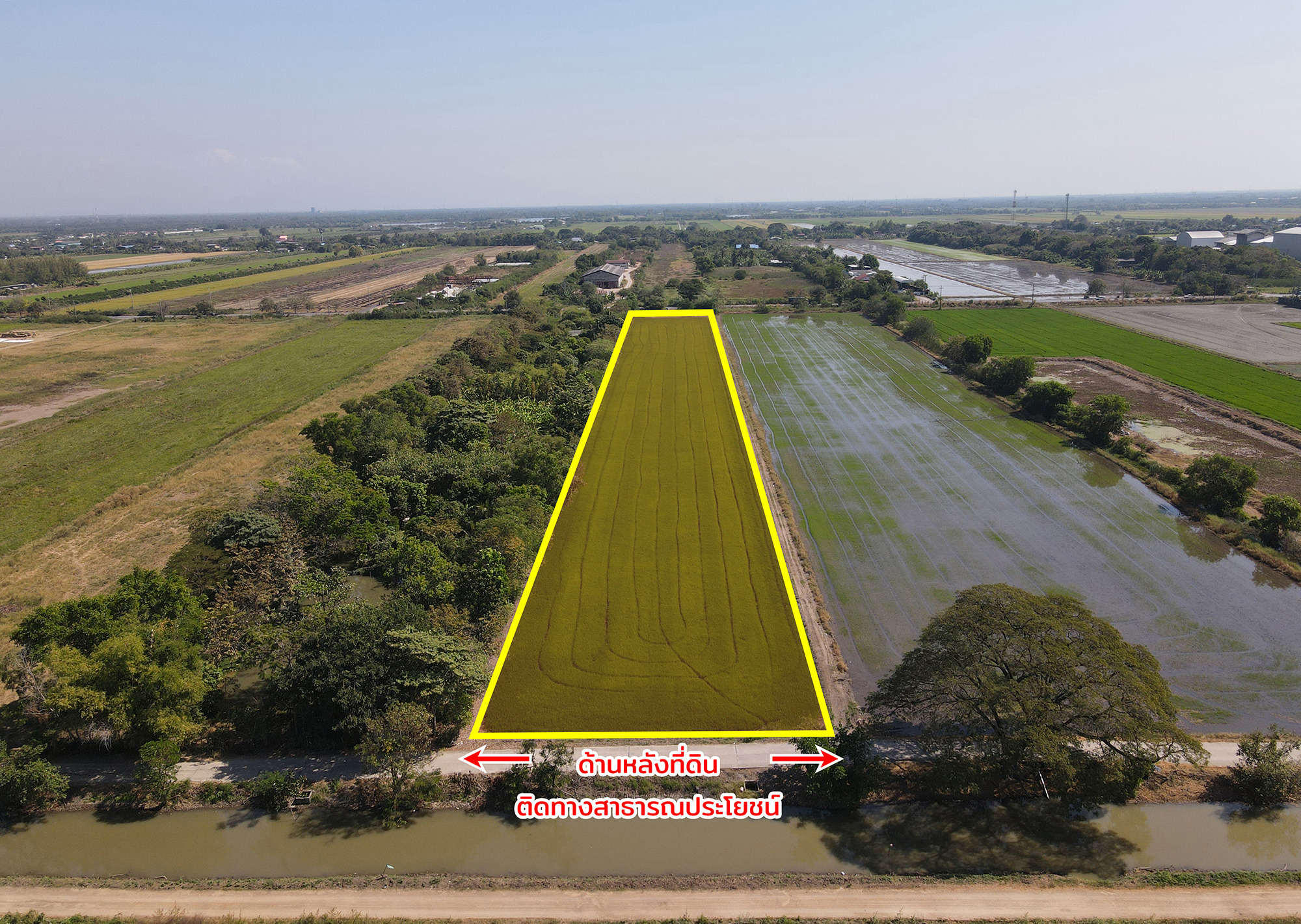 76967-ขายที่ดิน ติดถนน ธัญบุรี-วังน้อย คลองหลวง ปทุมธานี