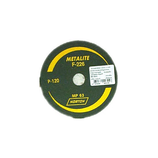 เครื่องมือช่าง สว่าน ดอกสว่าน กระดาษทรายกลม NORTON 4" #120 DISC SANDER NORTON 4" #120