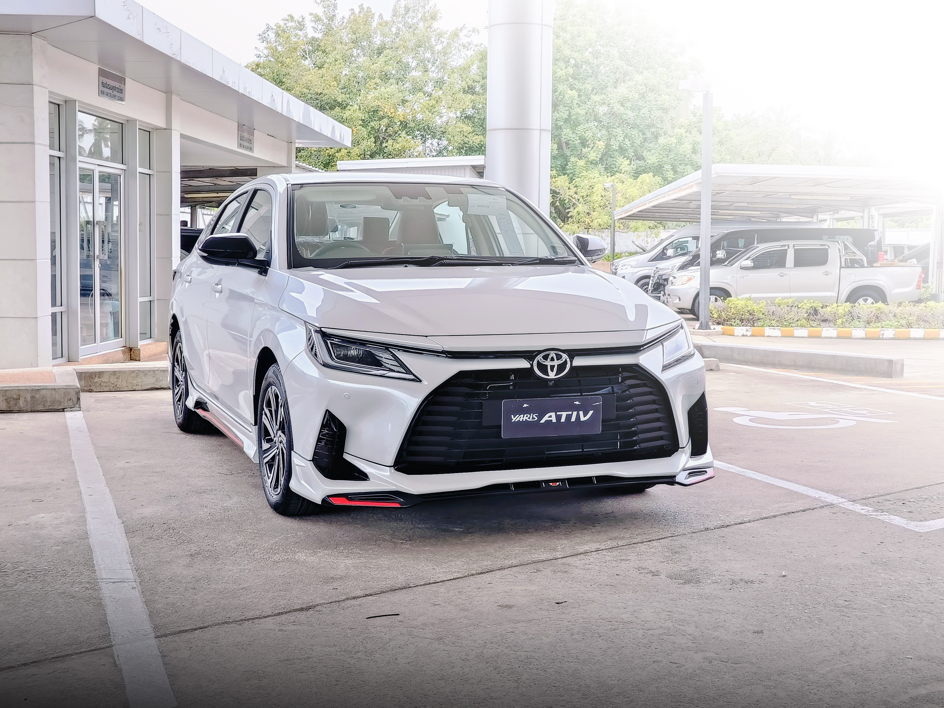 ชุดแต่งรถ-สเกิร์ต-สปอยเลอร์ Toyota New Yaris Ativ 2022 2023 2024