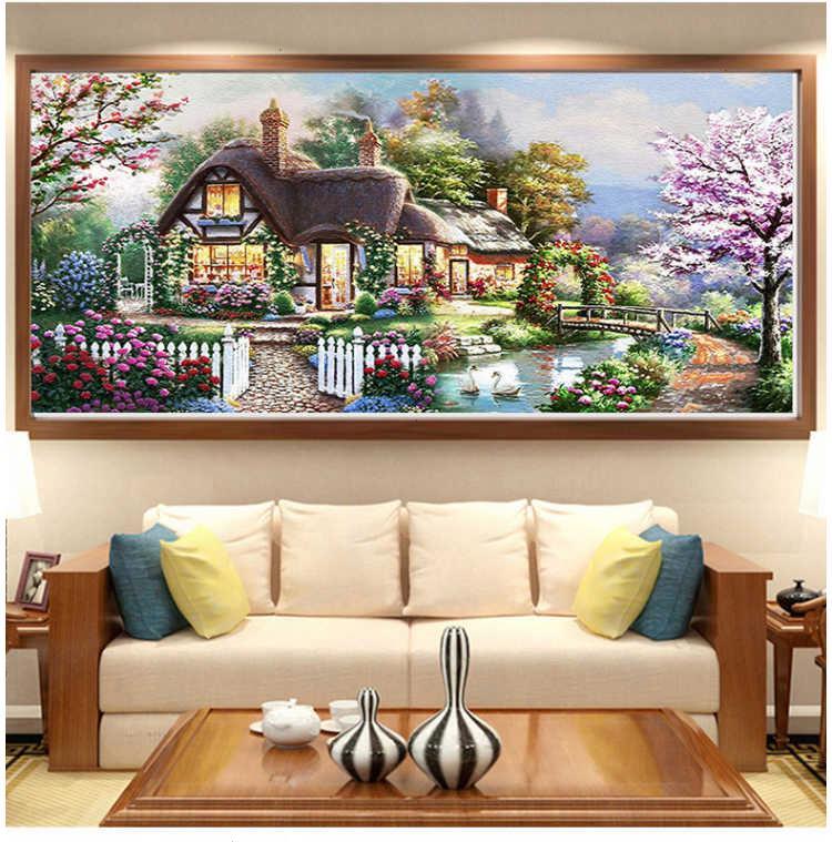กระต่าย ร้านเบเกอรี่ ครอสติสคริสตัล Diamond painting โมเสก ภาพติดเพชร งานฝีมือทำที่บ้าน DIY