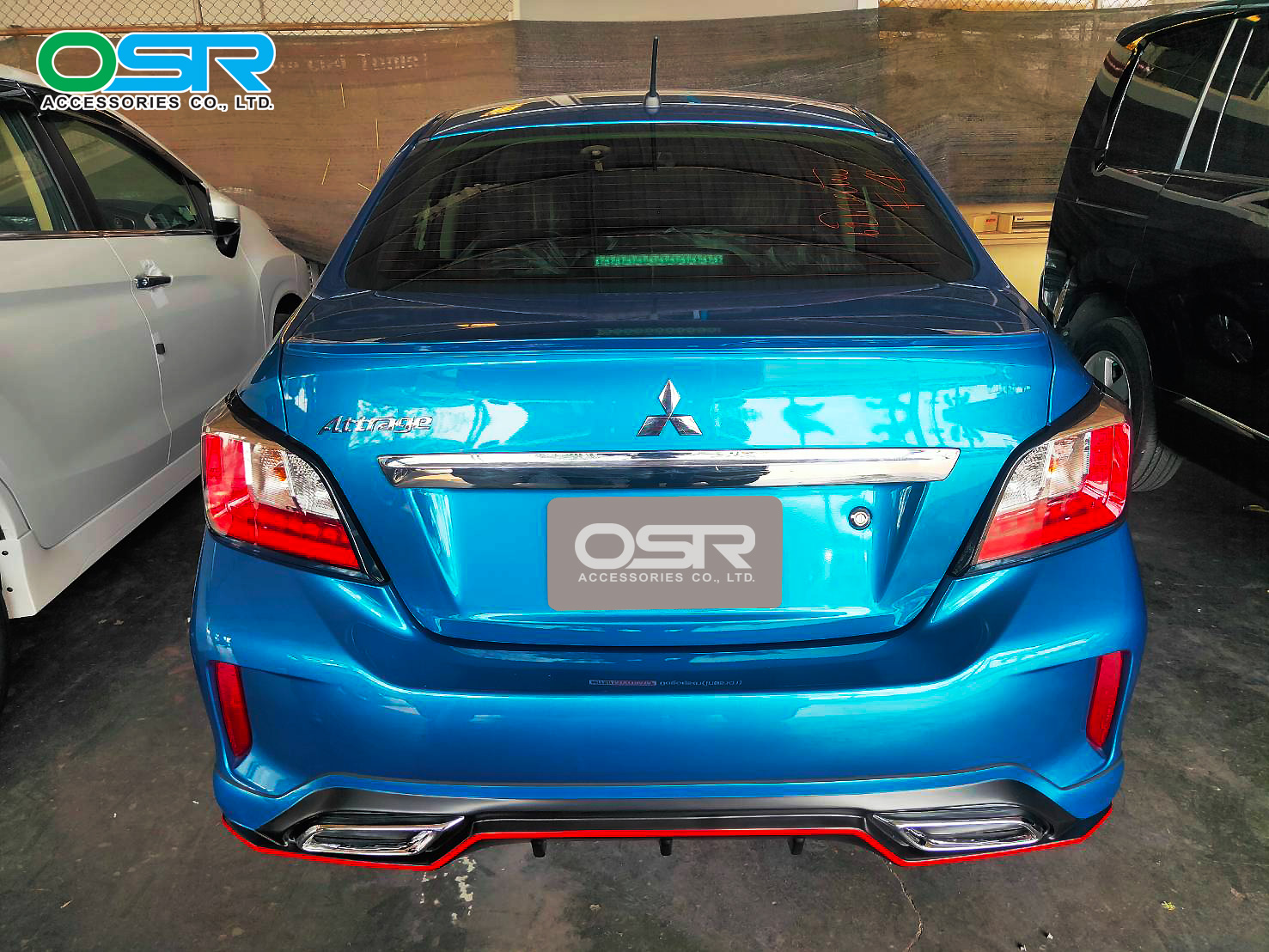 ชุดแต่งรถ สเกิร์ต-สปอยเลอร์ New Mitsubishi Attrage 2020 ทรง SR-Limited By OSR
