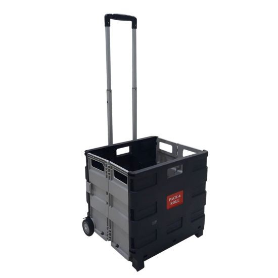 KASSA HOME รถเข็นช้อปปิ้งแบบพับเก็บได้ รุ่น KENCHI TG51481 ขนาด 42 x 40.5 x 38 ซม. สีเทา