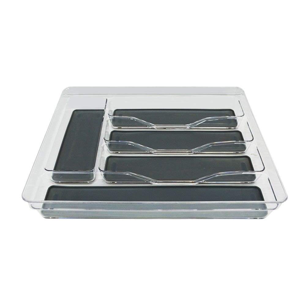 ถาดใส่อุปกรณ์ในครัว MICRONWARE 2817 5 ช่อง KITCHEN UTENSIL TRAY MICRONWARE 2817 5HOLE CLEAR