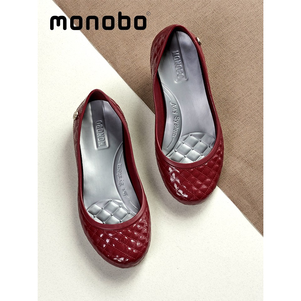 !!สินค้าขายดี!! MONOBO รองเท้าสวมส้นแบน สำหรับผู้หญิง รองเท้าคัชชู Jelly Flats