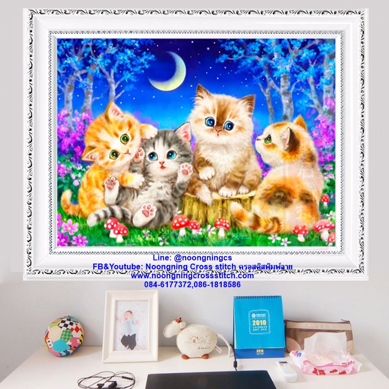 ไวน์องุ่น ครอสติสคริสตัล Diamond painting โมเสก ภาพติดเพชร งานฝีมือทำที่บ้าน DIY