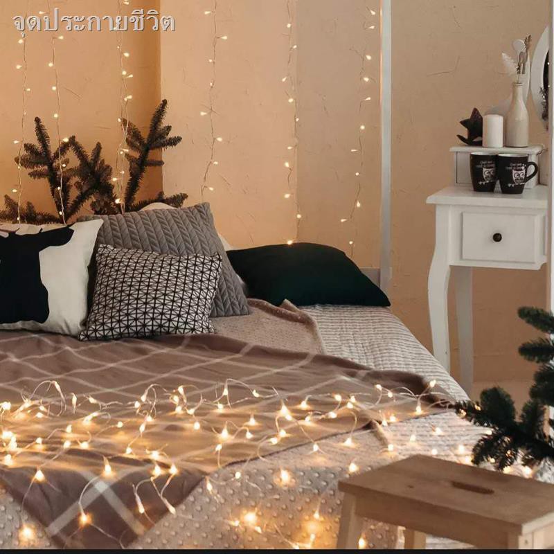 ►ไฟประดับ ไฟกระพริบ led 100ดวง ยาว10m ไฟตกแต่ง 100led ไฟแต่งสวน ไฟหิ่งห้อย ไฟนางฟ้า ไฟหยดน้ำ ไฟปีใหม่ ไฟคริสมาสต์