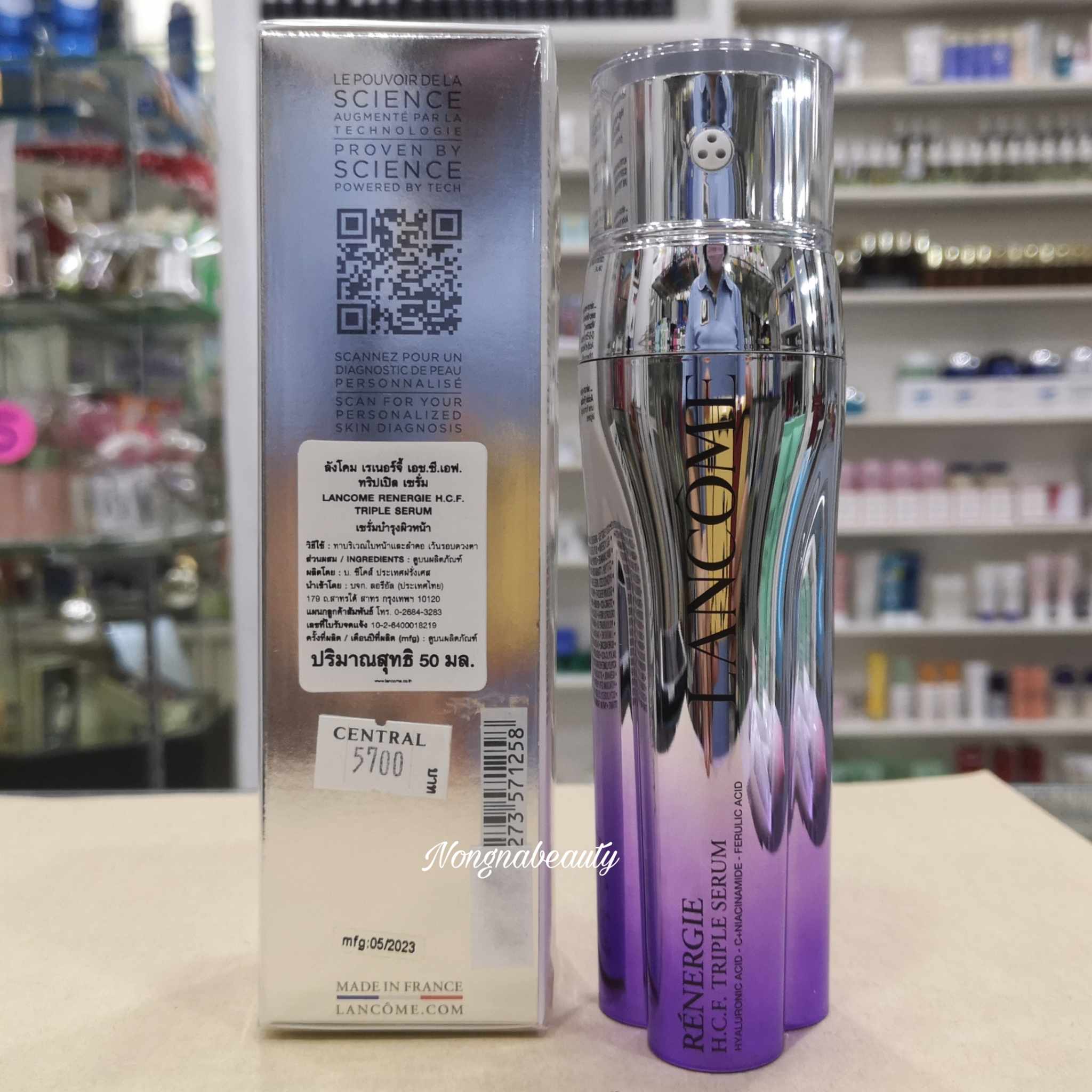 LANCÔME Renergie H.C.F. Triple Serum 50ml. เซรั่มชะลอความร่วงโรย