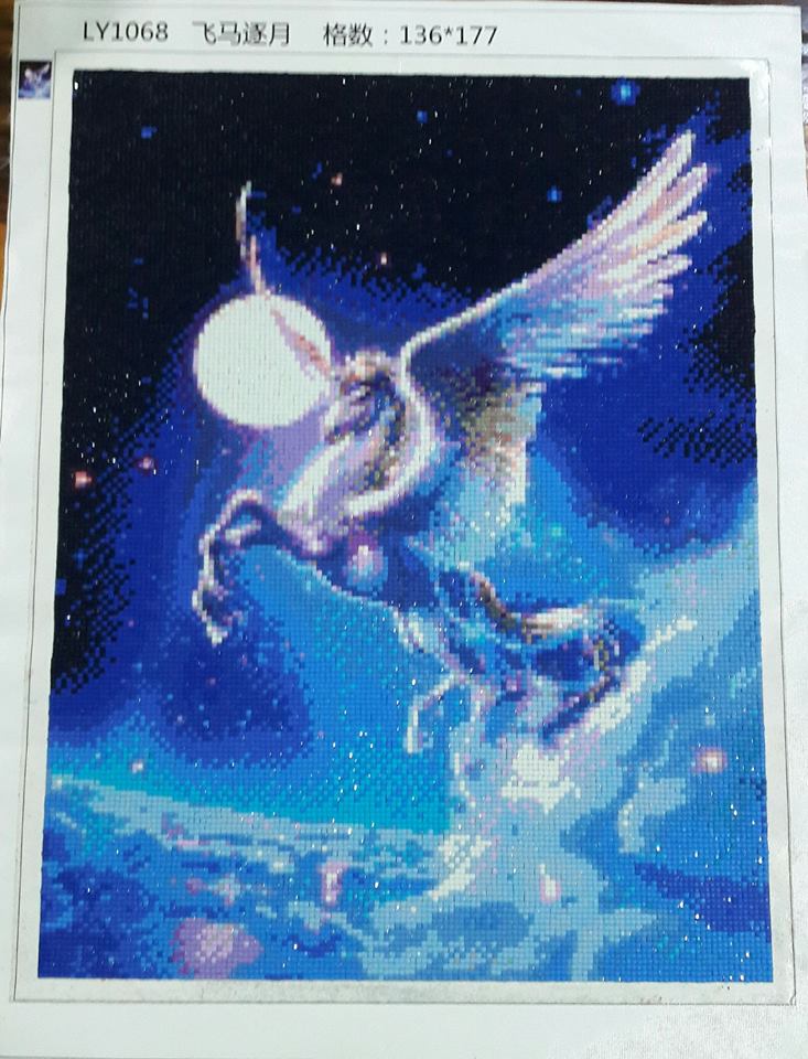 แก๊งแมวเหมียว ครอสติสคริสตัล Diamond painting โมเสก ภาพติดเพชร งานฝีมือทำที่บ้าน DIY