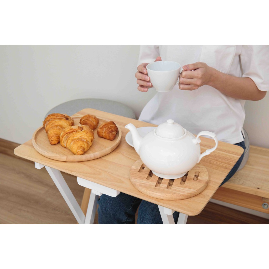 The Wood's Tale แผ่นรองจาน ที่รองของร้อน HOT PLATE HOLDER ที่รองจาน จากไม้แท้ธรรมชาติ