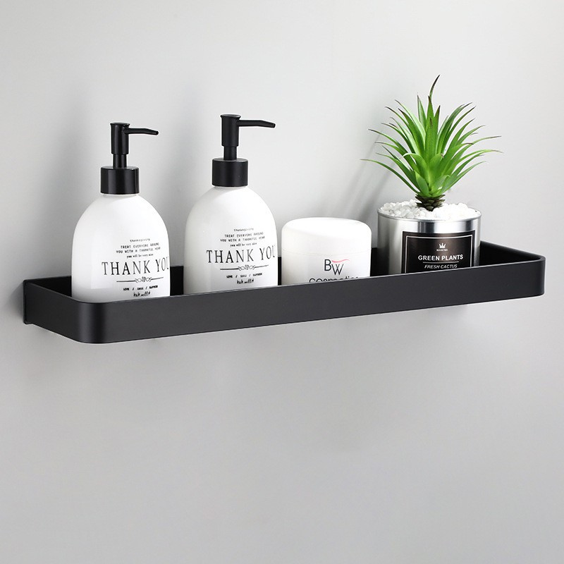 [BC-08] ชั้นวางของอเนกประสงค์ ขอบเตี้ย Nordic Style สีดำ วัสดุอลูมิเนียมคุณภาพดี