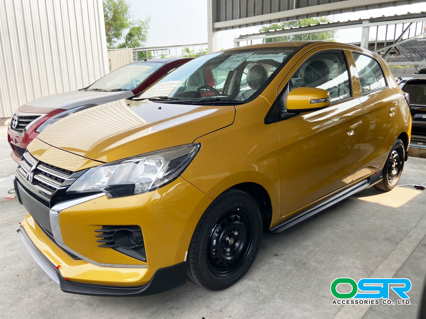 ชุดแต่งรถ สเกิร์ต-สปอยเลอร์ New Mitsubishi Mirage 2020 ทรง SR-Limited By OSR