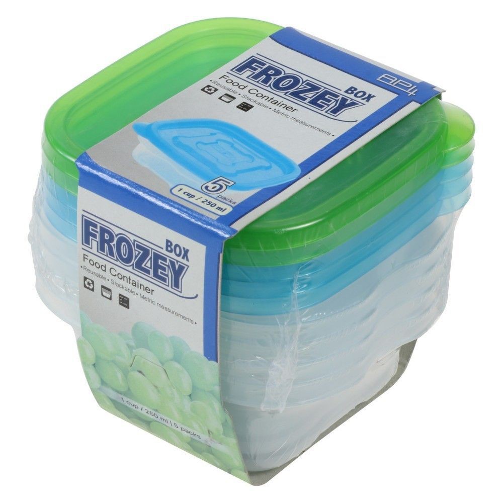 ชุดกล่องอาหารเหลี่ยม API 9003 0.25L แพ็ค 5 ชิ้น FOOD CONTAINER SQUARE API 9003 0.25L (1X5)