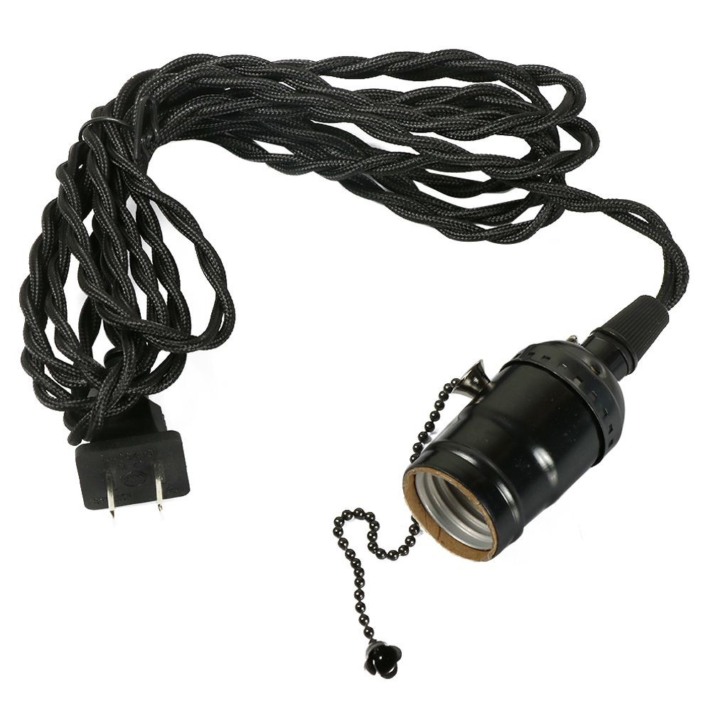 ชุดขั้วหลอดวินเทจ CHAIN RACER E27 สีดำ CLASSIC LAMP HOLDER SET RACER E29 BLACK
