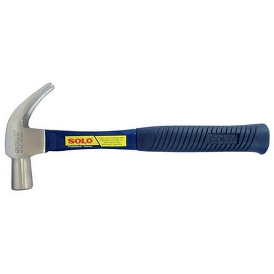 ค้อนหงอนด้ามไฟเบอร์ SOLO รุ่น 327-27 ขนาด 27 มม. สีน้ำเงิน - ดำ จับถนัดมือไม่ลื่นทำงานสะดวก น้ำหนักพอดีมือ