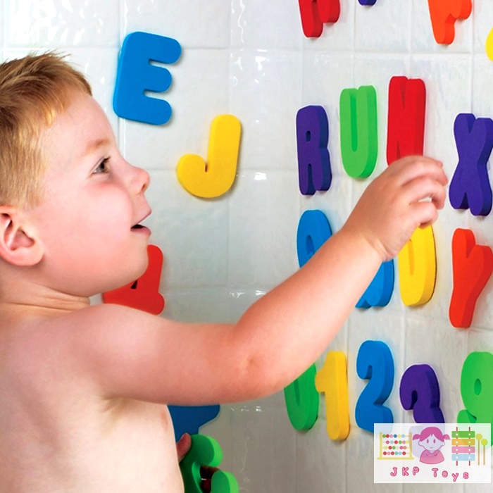 ตัวอักษรลอยน้ำ-ติดฝาผนัง (Munchkin Floating Letters)