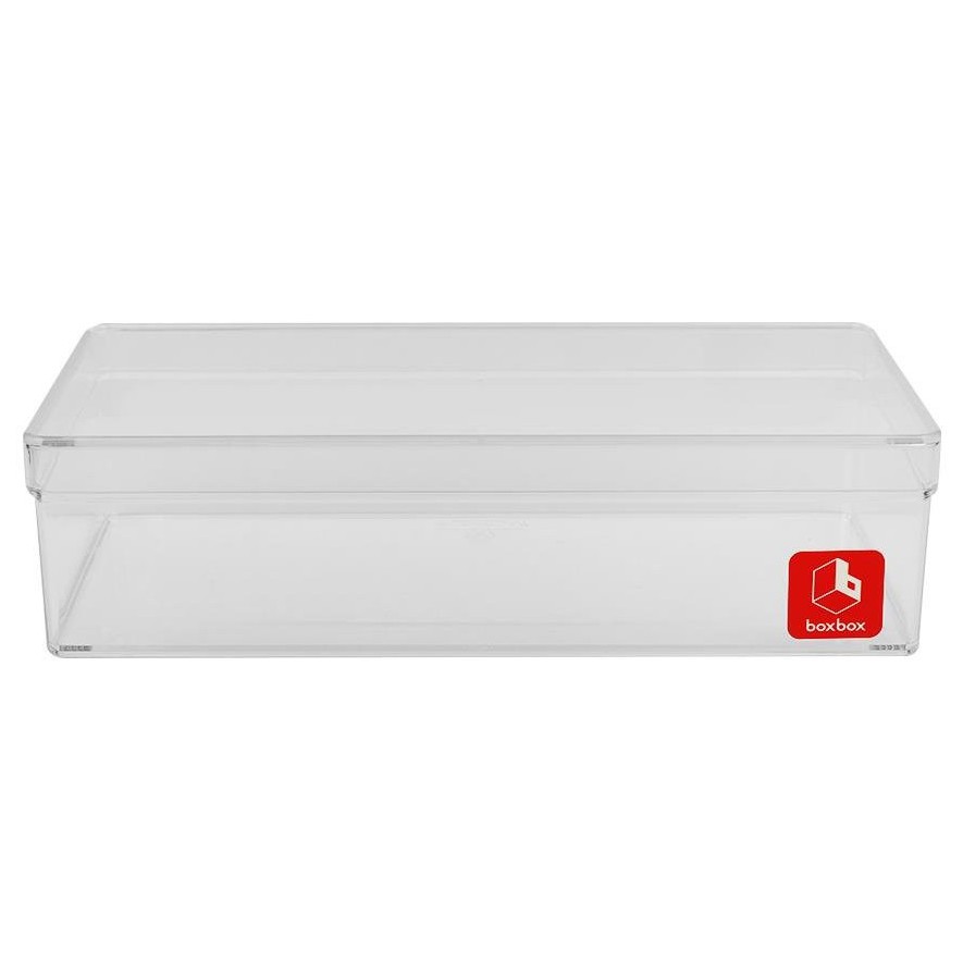 BoxBox กล่องอะคริลิค กล่องแบ่ง NAM NGAI HONG 637L 1ช่อง 10x21x6 ซม. สีขาว