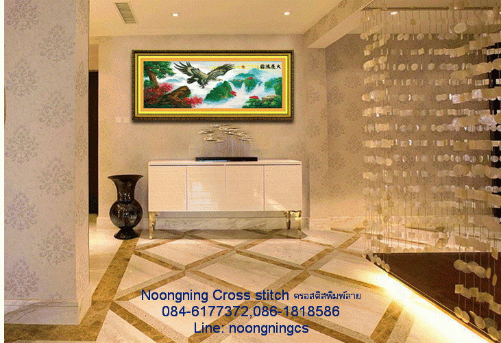 นาฬิกาดอกไม้ ชุดปักครอสติช พิมพ์ลาย ครอสติสจีน งานฝีมือ DIY