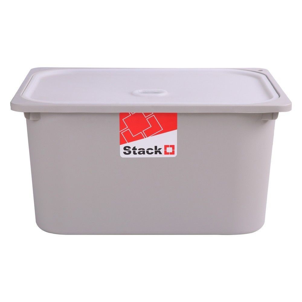 กล่องฝาปิด STACKO 2011B 43x33x22 ซม. สีเทา