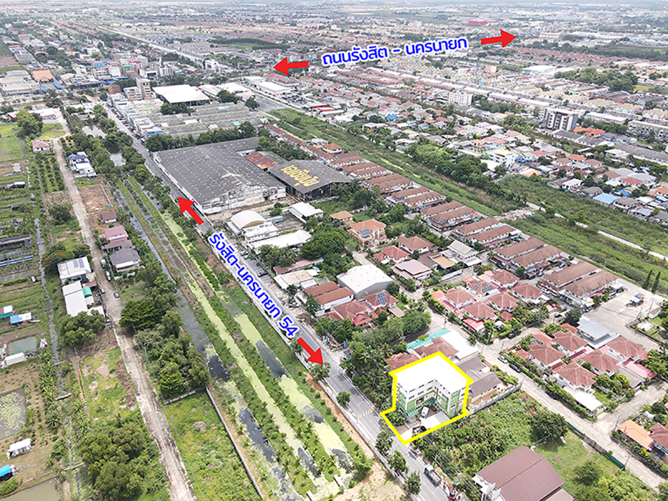 ขายสำนักงาน 4 ชั้น ขาดทุน 5 ล้าน ขายถูกที่สุดในย่านรังสิต ติดถนนหลัก ถนนรังสิต-คลองสอง ปทุมธานี