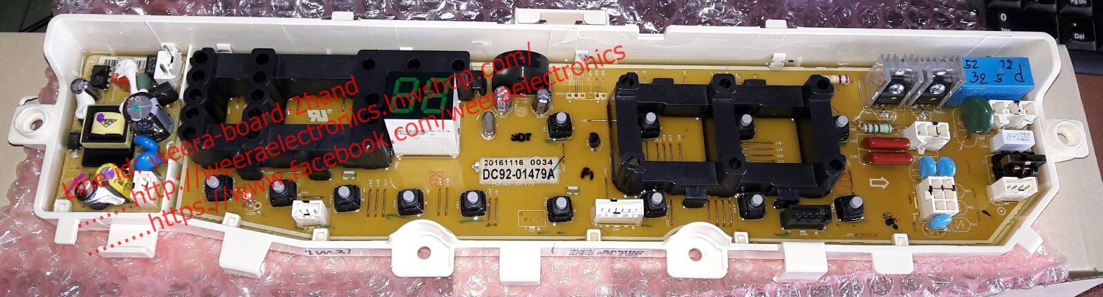 แผงควบคุมเครื่องผ้า Samsung DC92-01479A