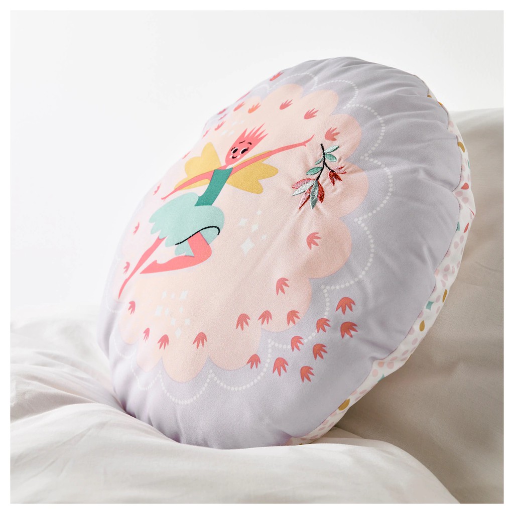 หมอน หมอนอิง หมอนโซฟา LATTJO ลัททิโอ หมอนอิง, นางฟ้า, ชมพูอ่อน ม่วงไลแลค, 41 ซม.