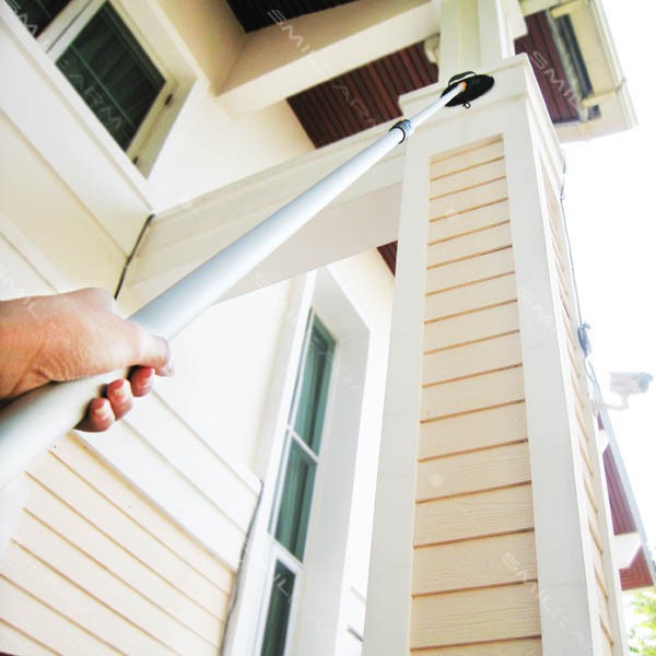 SmileArm® ด้ามกดล็อค 7 ม. อลูมิเนียมแท้100% ใช้คู่กับหัวอุปกรณ์ ด้ามอเนกประสงค์ ยืด-หดได้ ไม่เป็นสนิม มีประกันส่งซ่อมได้