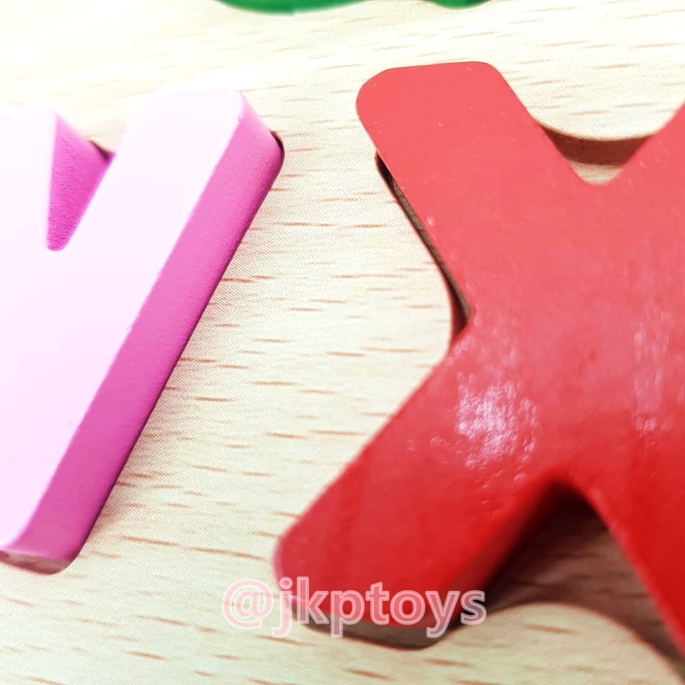 ของเล่นเสริมพัฒนาการ ของเล่นไม้ ชุดกระดานนูน A-Z