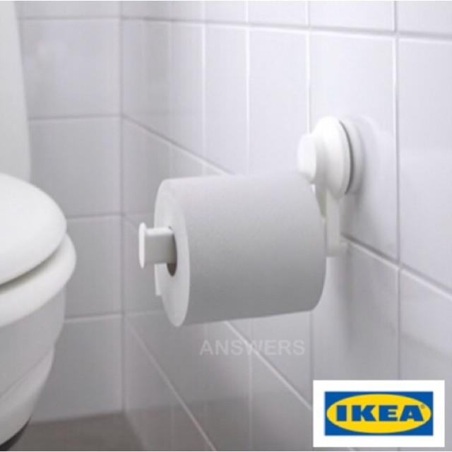 ที่ใส่กระดาษชำระแบบดูดติดผนัง, ขาว IKEA(TISKEN)
