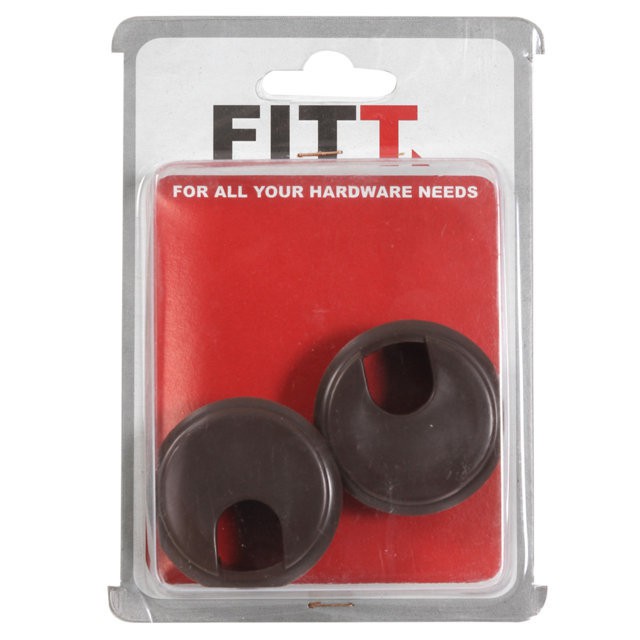อะไหล่ เฟอร์นิเจอร์ ช่องร้อยสายไฟ CC-20 BR กลม 2ตัว CABLE CAP CC-20 BR CIRCLE 2EA