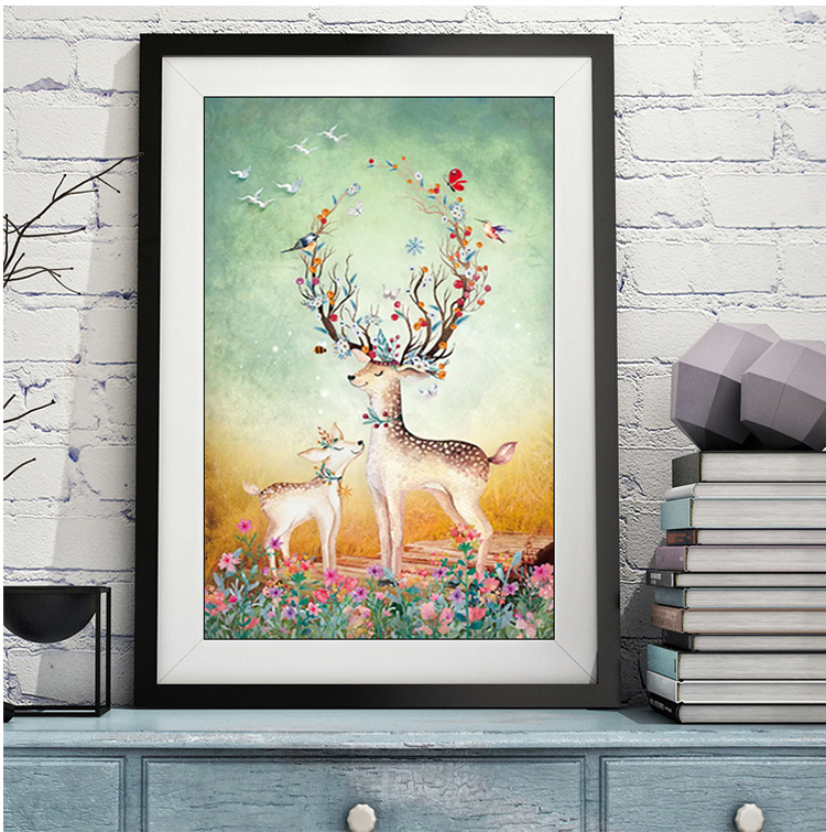 ไก่มงคล ครอสติสคริสตัล Diamond painting โมเสก ภาพติดเพชร งานฝีมือทำที่บ้าน DIY