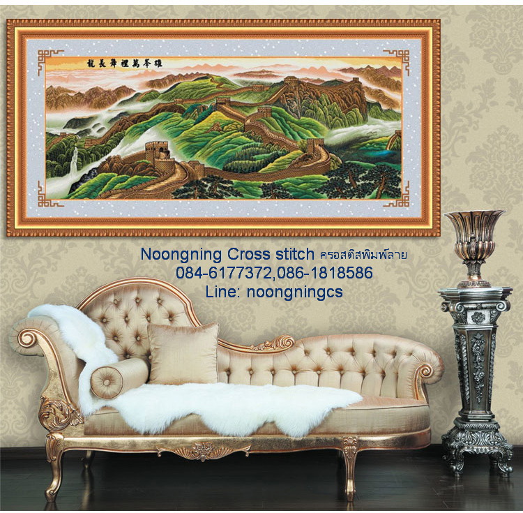 ม้า ชุดปักครอสติส พิมพ์ลาย ครอสติสจีน งานฝีมือทำที่บ้าน DIY